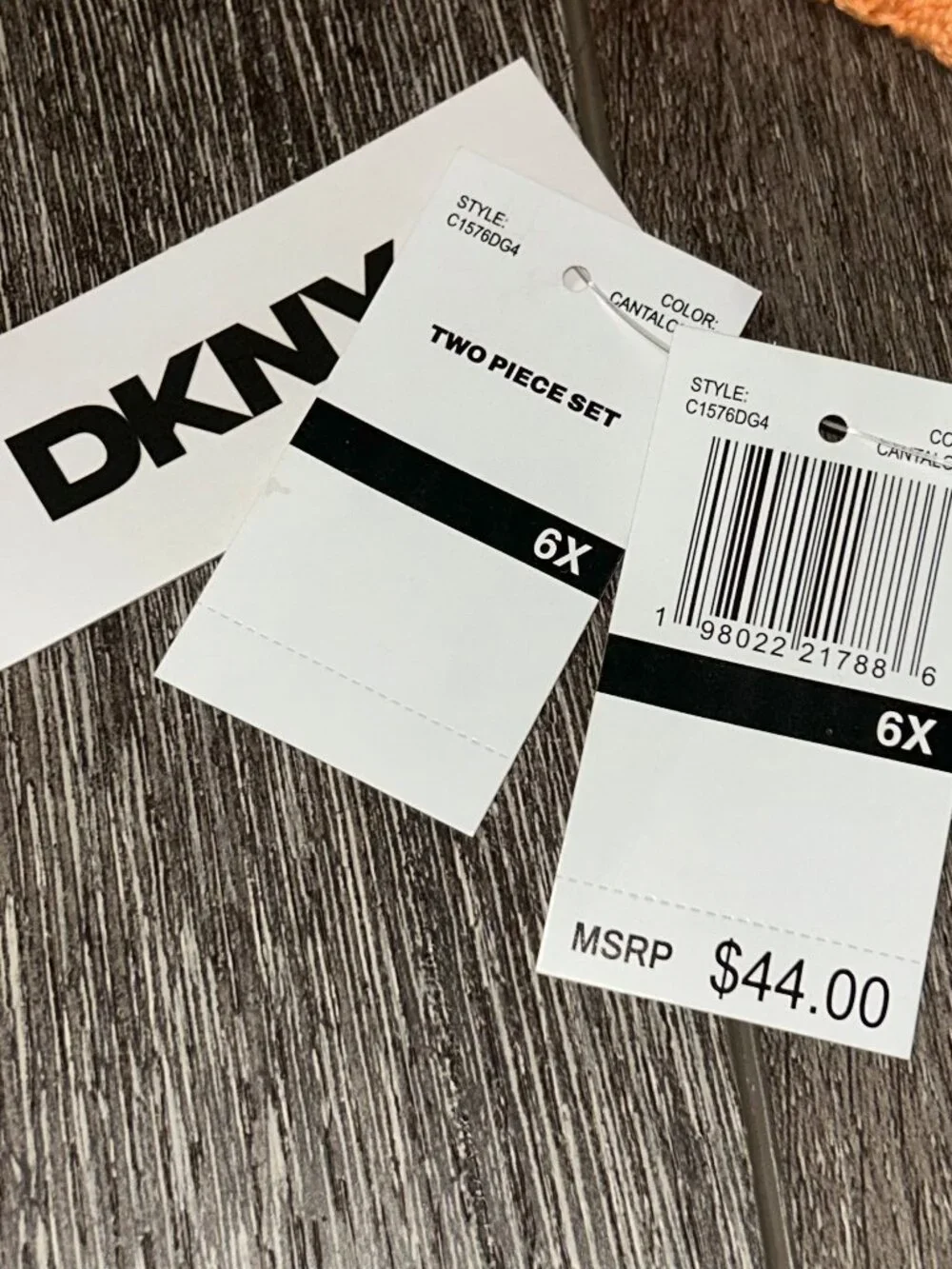 Girls DKNY Long Sleeve Shirt Shorts Knit Matching Set Girl’s Size 6x NEW NWT - Picture 5 of 7